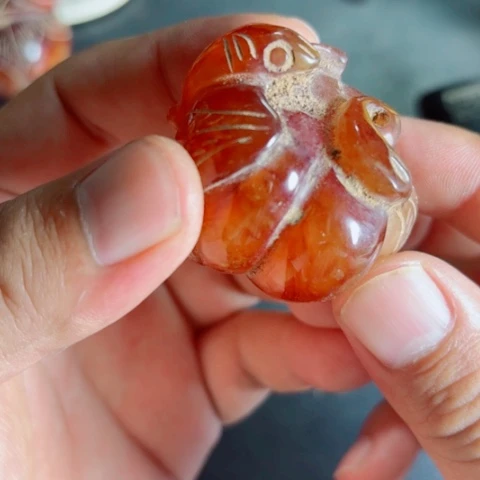 紫金钵盂菩提把件