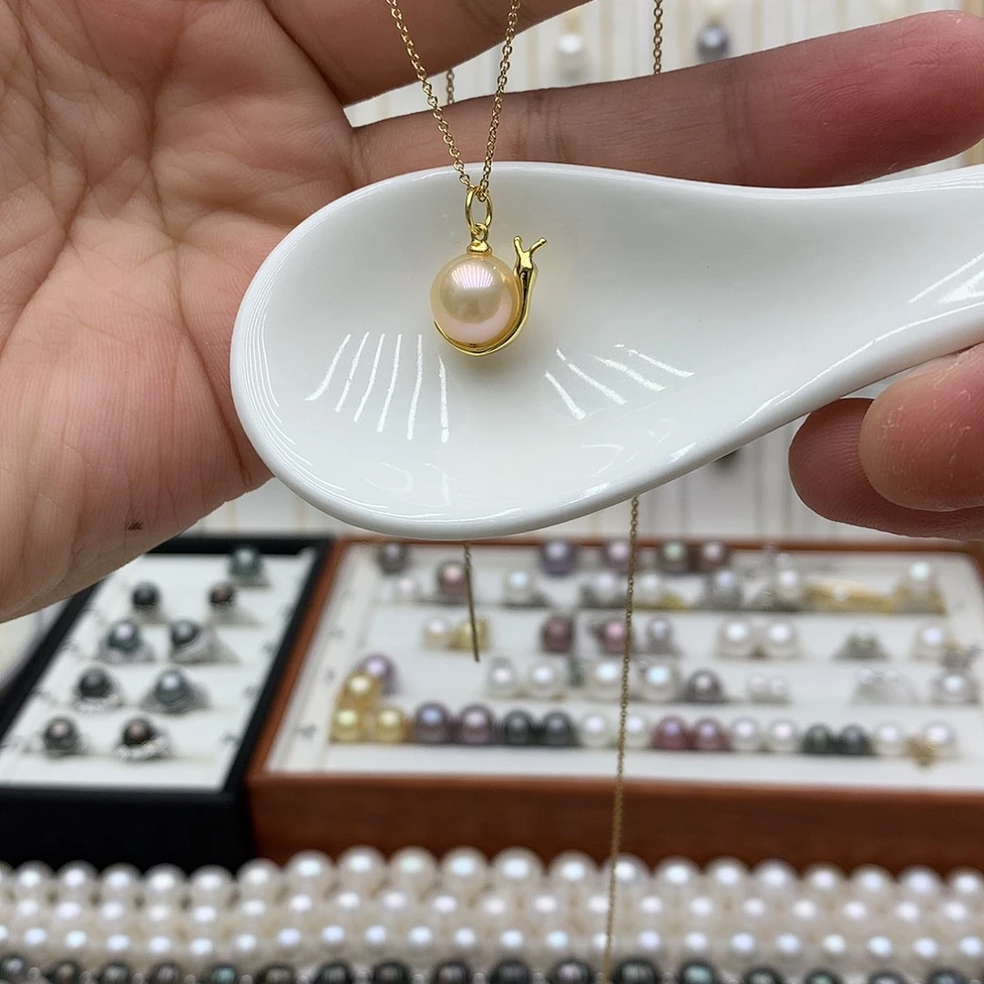 吊坠(赠链)银S925镶嵌淡水珍珠