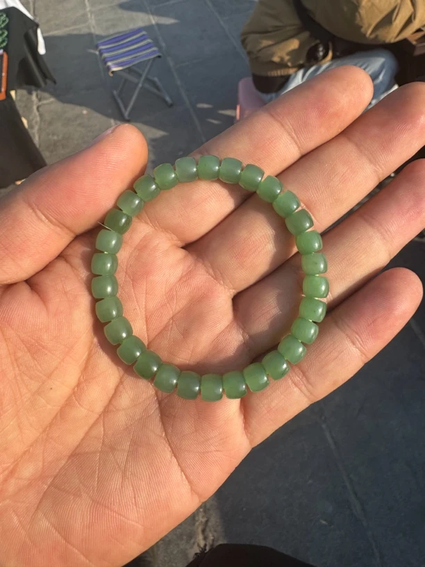 和田玉碧玉直切手串