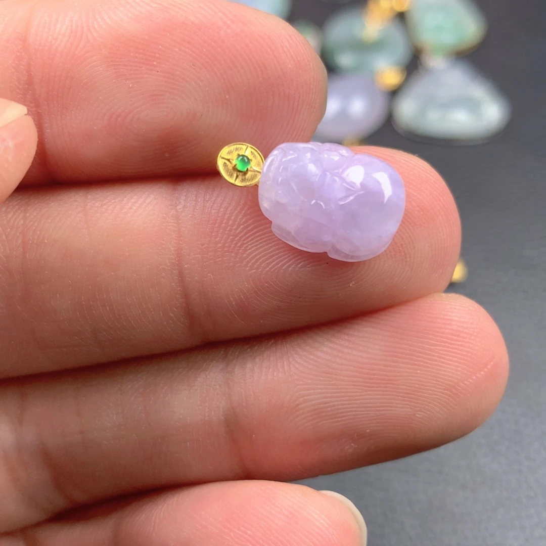 【闪购商品】翡翠18K金镶嵌颈饰翡翠