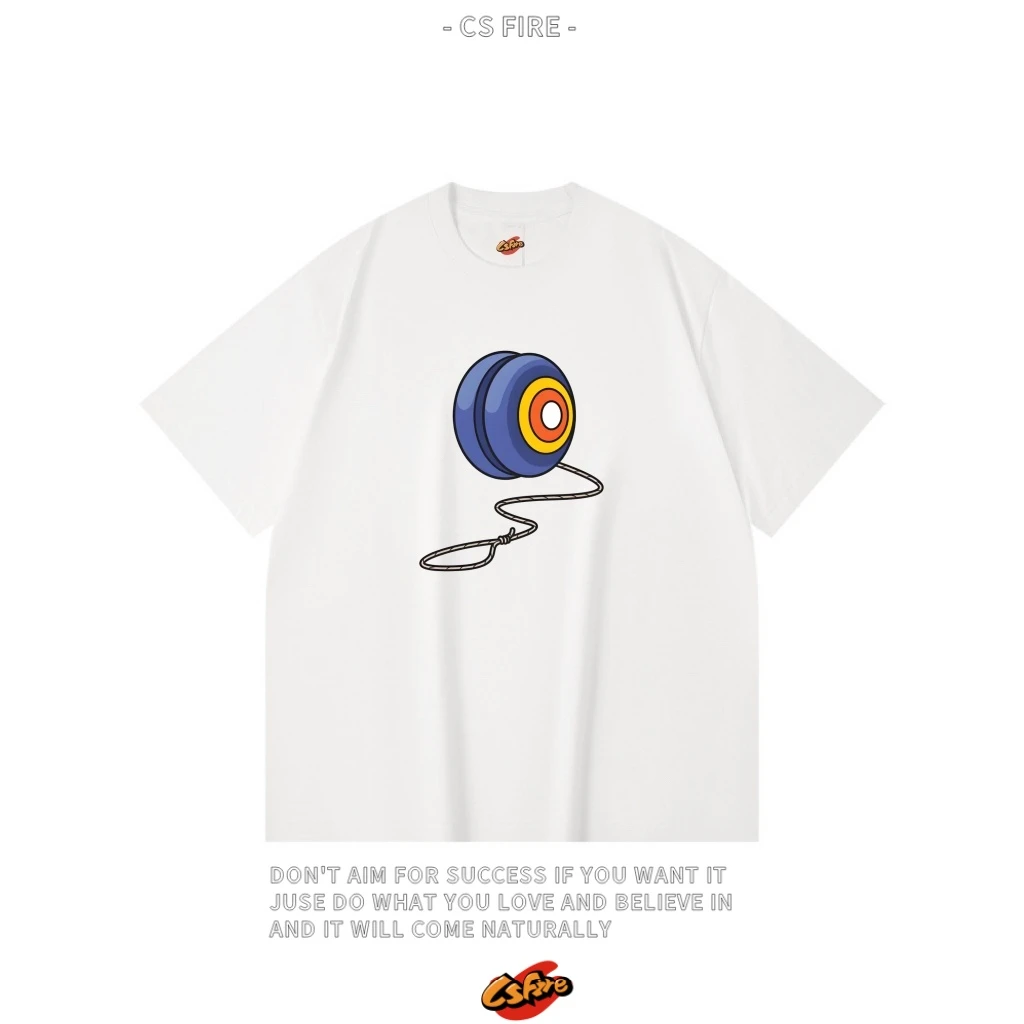 【怀旧爆款】长沙细伢子哈晓得玩！夏季宽松运动男女同款短袖男t恤