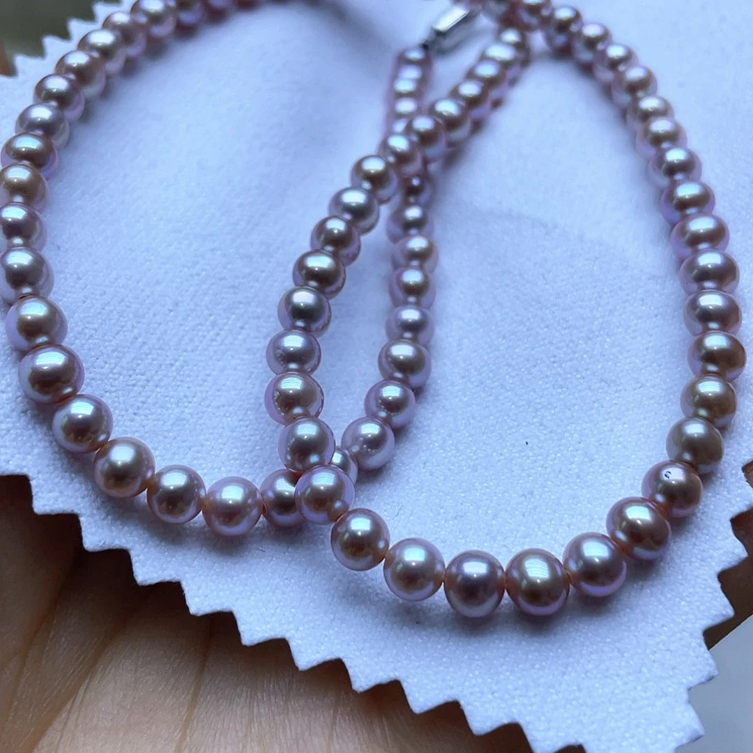 淡水珍珠颈饰银S925镶嵌