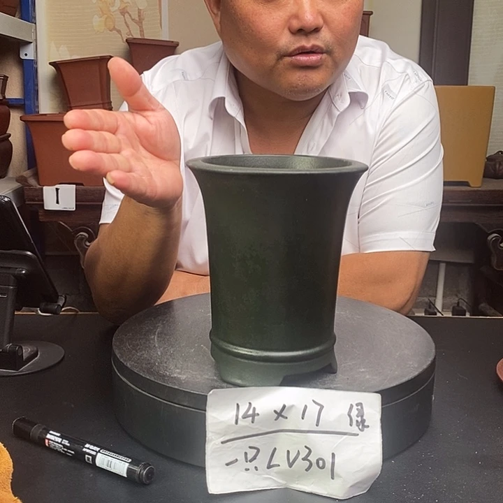 紫砂花盆货号一只KV301