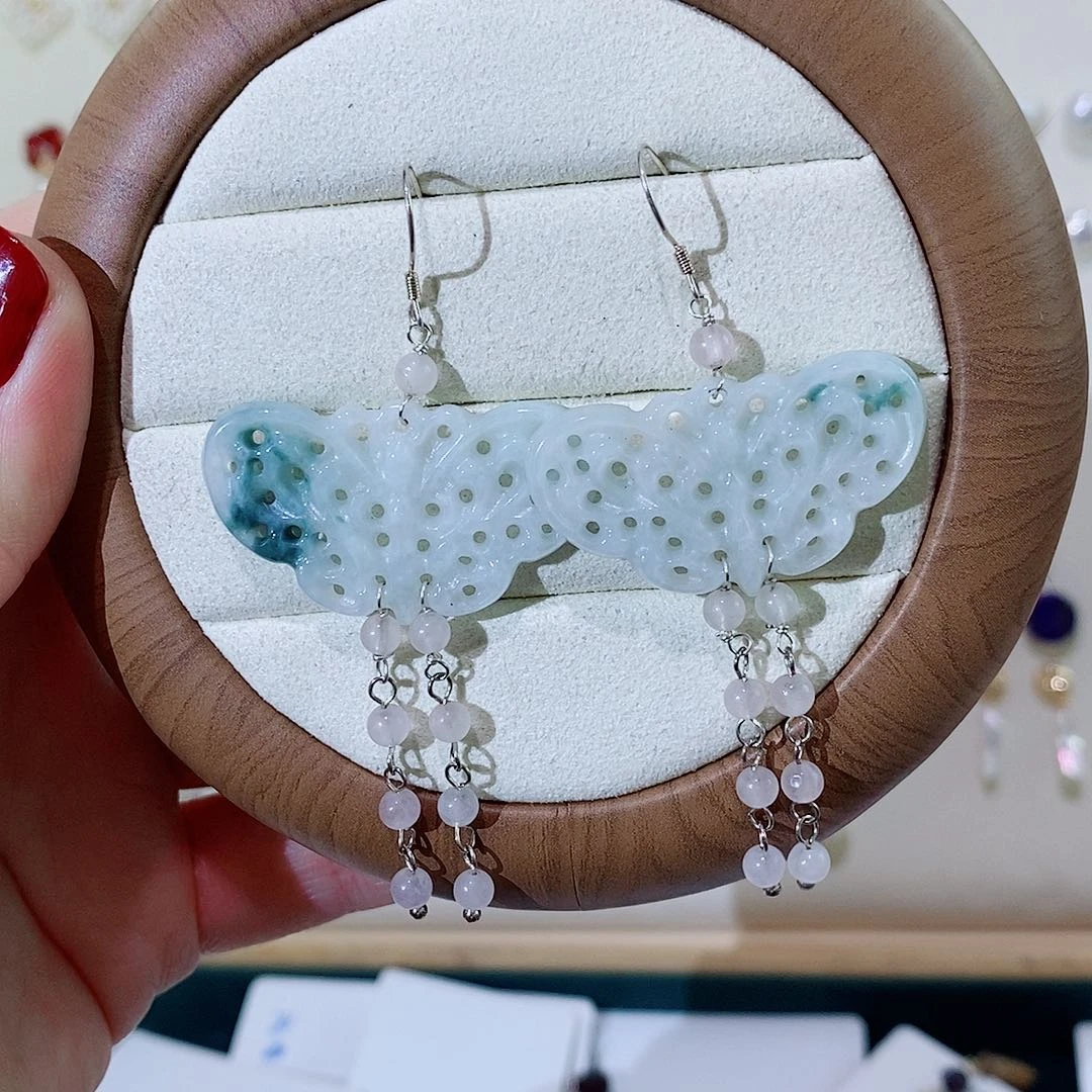 银S925镶嵌耳饰淡水珍珠