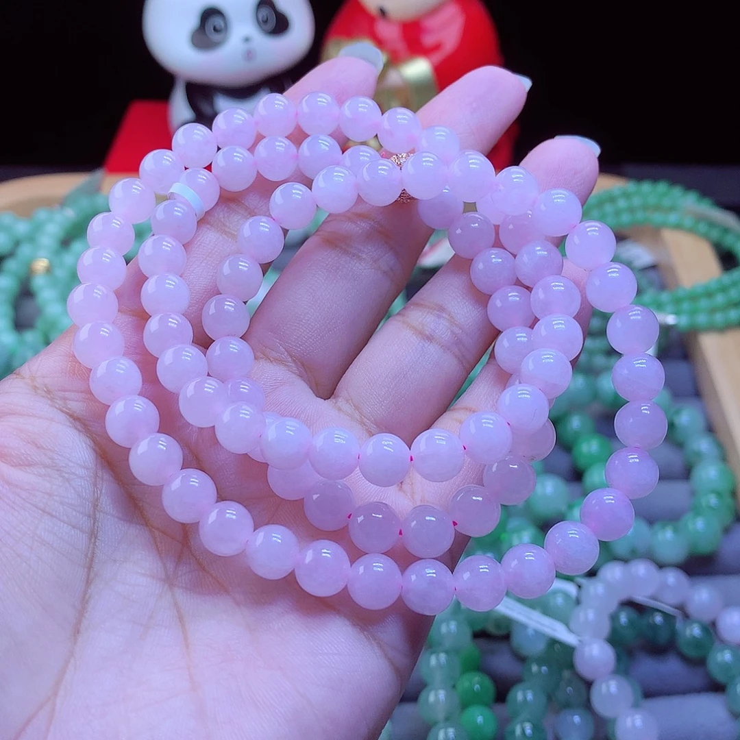 翡翠未镶嵌毛衣链项链7.5