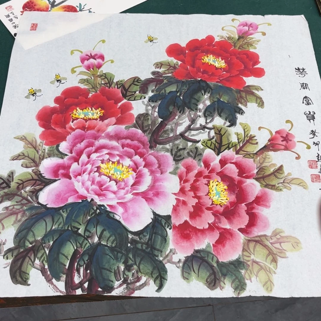书法赵良老师牡丹