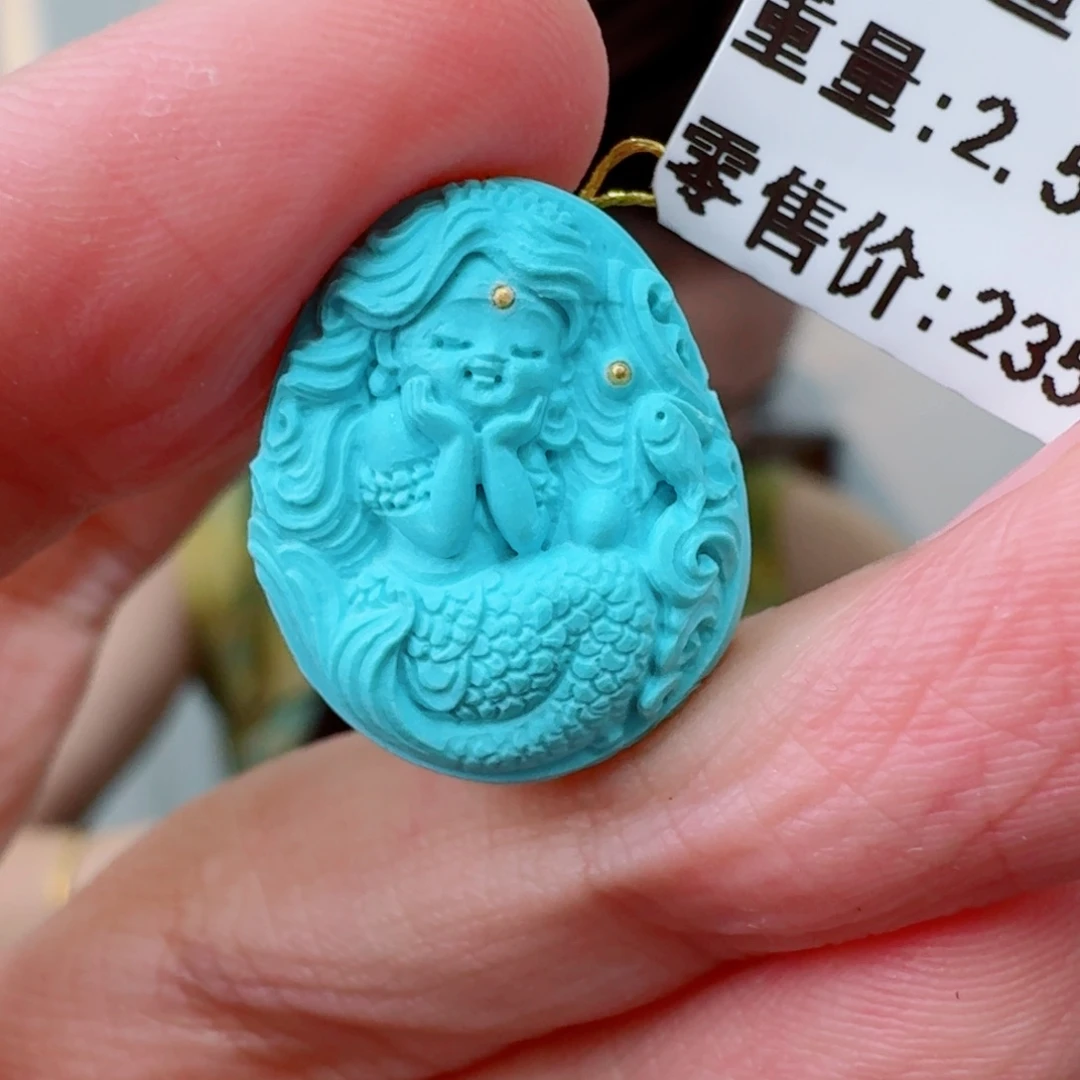 未镶嵌绿松石珠宝奇石