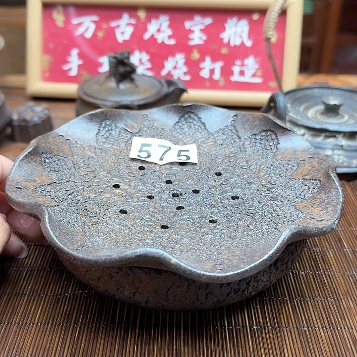 纯手工制作粗陶茶具