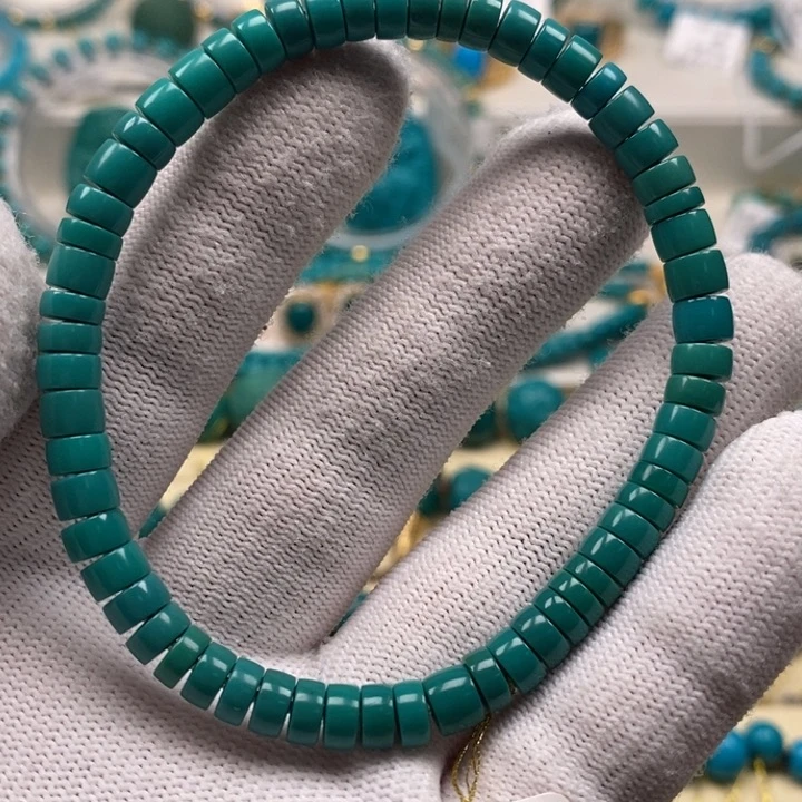 绿松石珠宝奇石18K金镶嵌