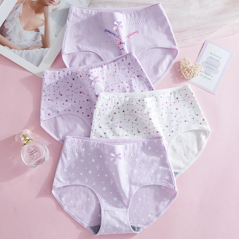 春夏发育期女三角裤少女棉裆初高中学生中大童青春期女士三角内裤