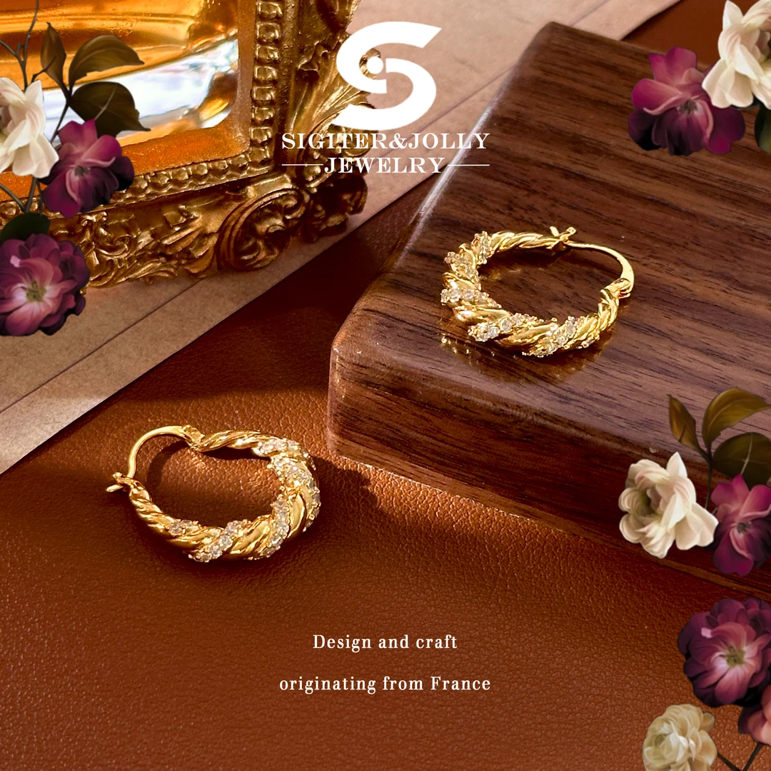 【扭转乾坤】法⭐SigiterJolly时尚气质耳钉D-8204