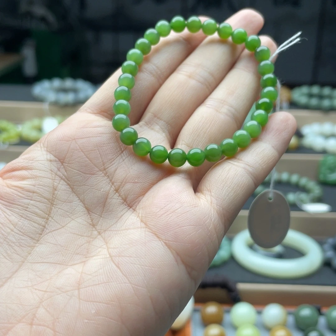 和田玉未镶嵌手链6