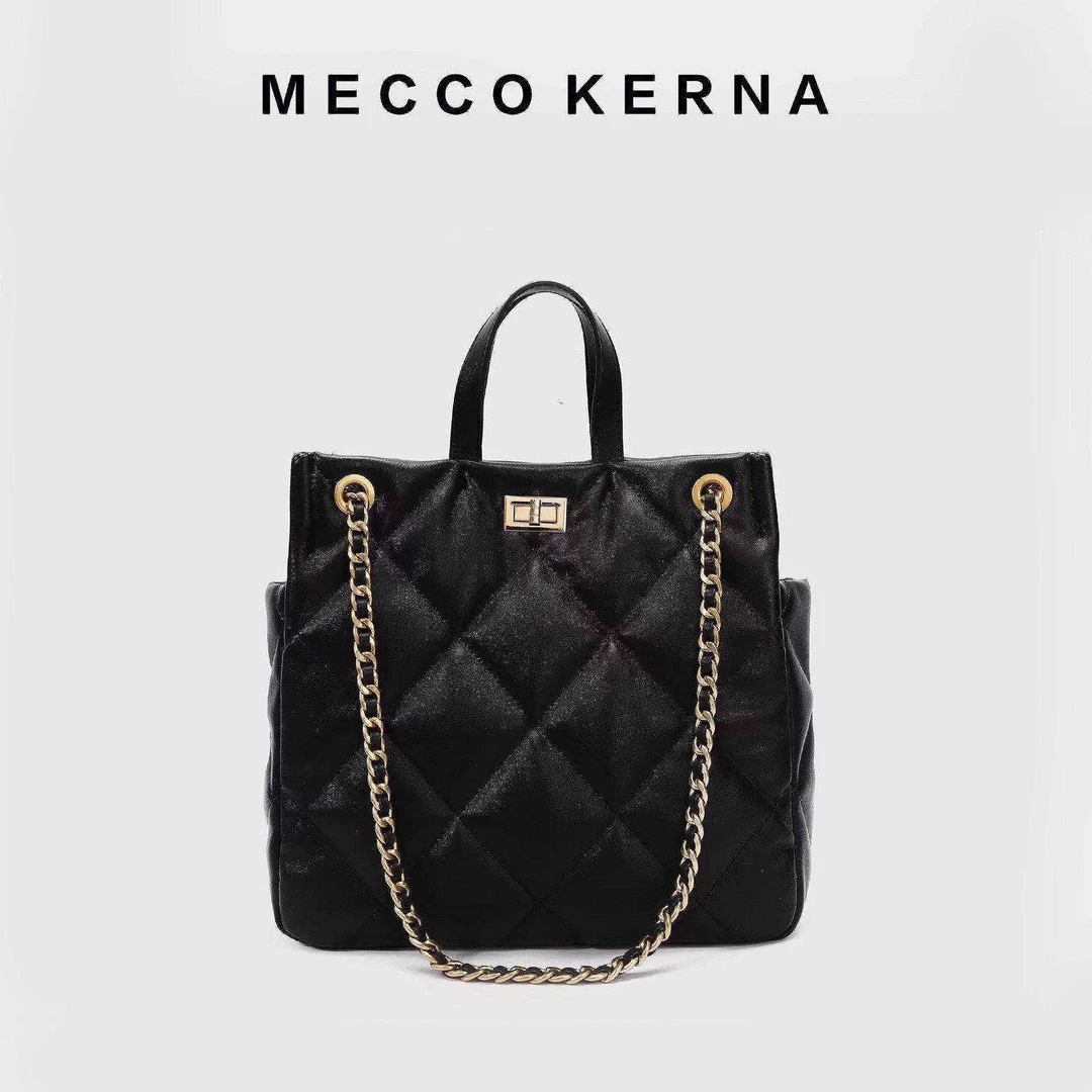 南风 手提托特包包女2024菱格链条单肩斜挎包