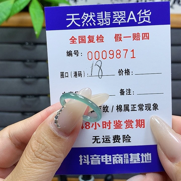 翡翠戒圈未镶嵌     9871