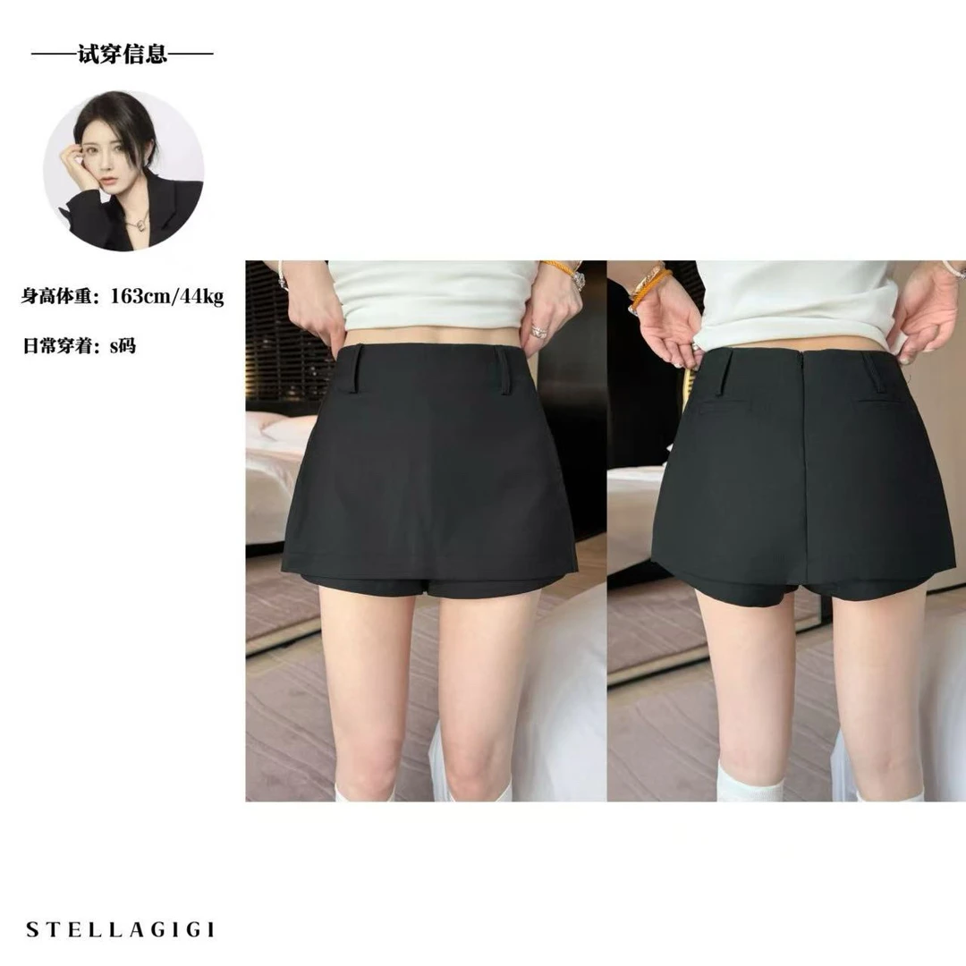 SG / 杨依姗 SS 美式简约风 两边开叉西装裙裤K-20250007