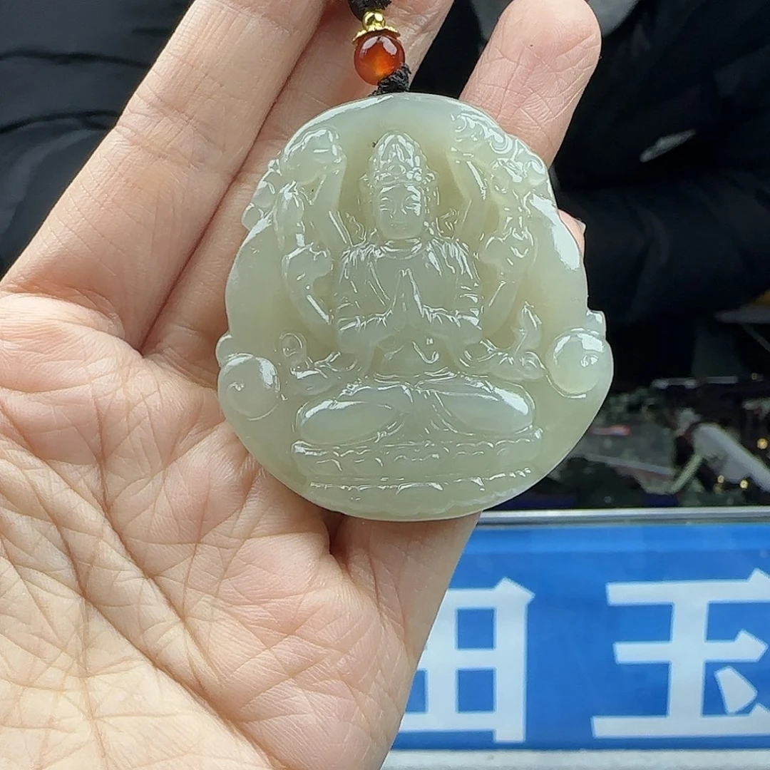 和田玉未镶嵌颈饰