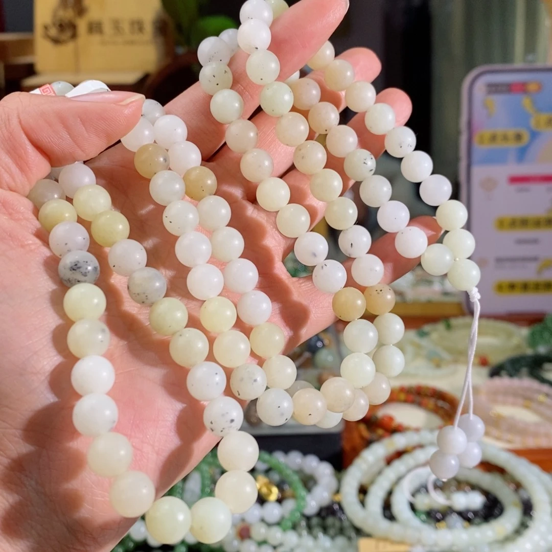 和田玉手串多样性拍一发一未镶嵌