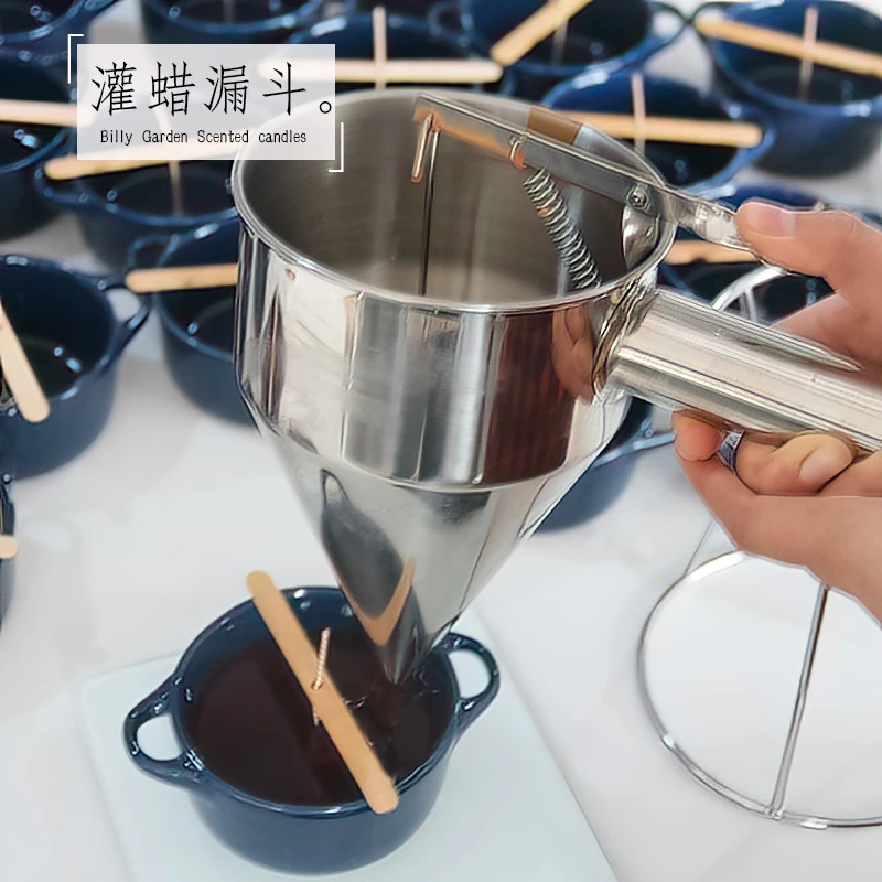 新疆西藏包邮--不锈钢倒蜡漏斗手持灌蜡器 DIY章鱼小丸子厨房工具