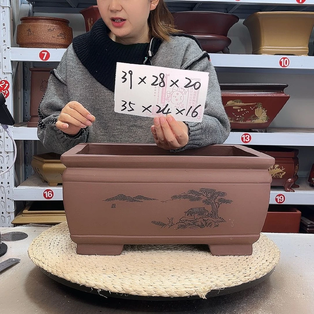 紫砂花盆紫砂花盆