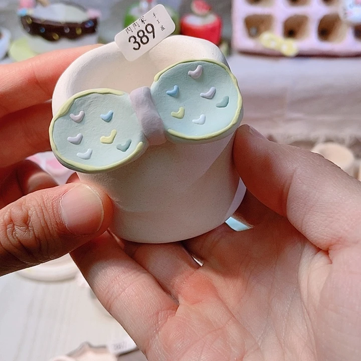 手工手绘盆 满29包邮389