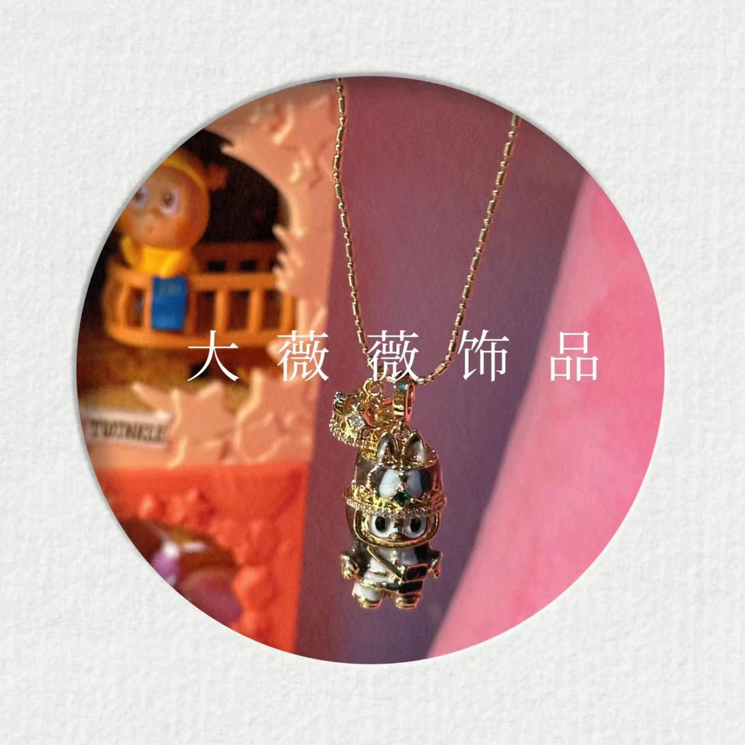 铜合金项链 小众设计款玩偶气质项链-5328