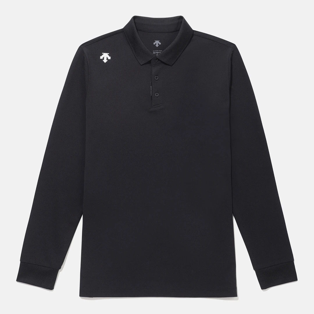 DESCENTE/迪桑特运动休闲POLO衫男女翻领长袖百搭SQ123UPL11