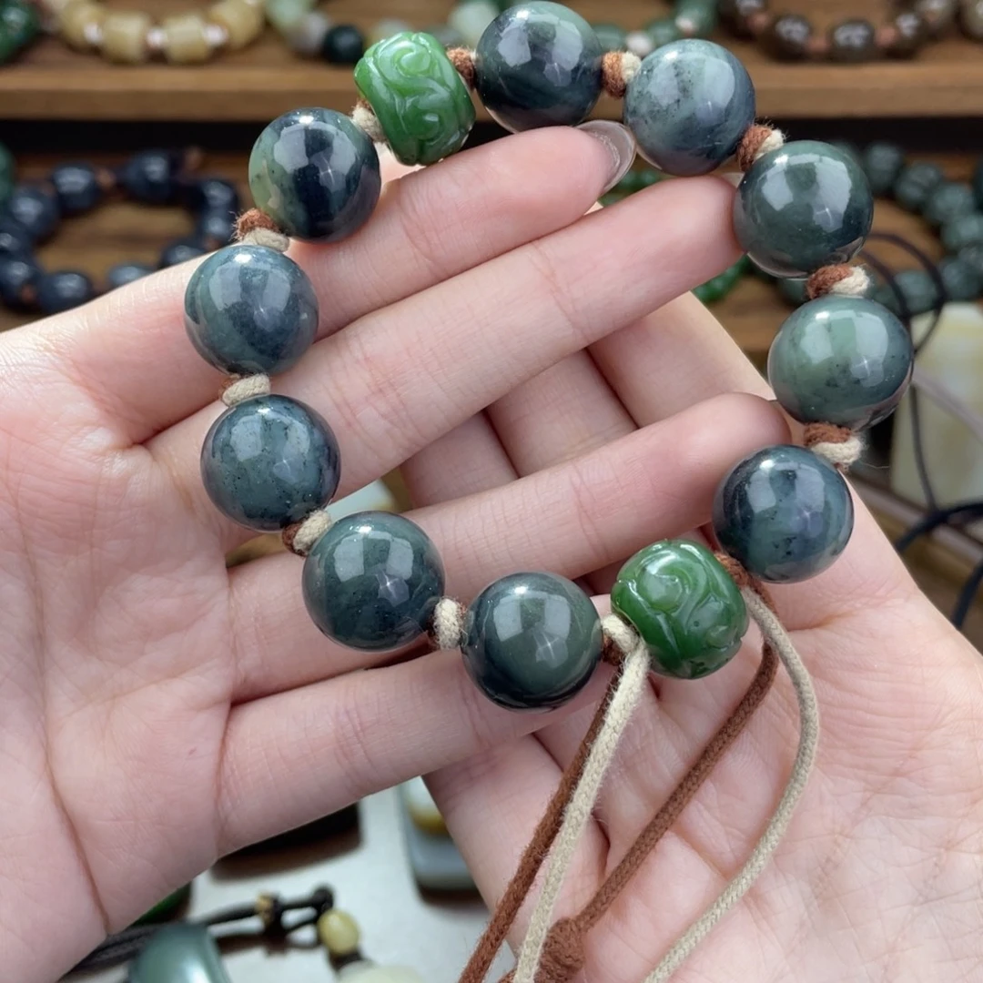 和田玉未镶嵌手链