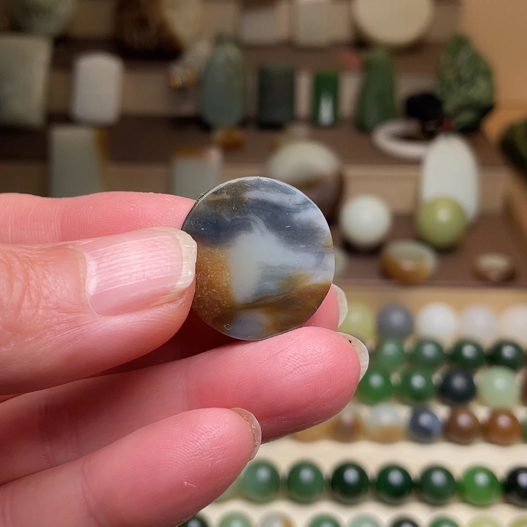 和田玉未镶嵌吊坠(不含链)