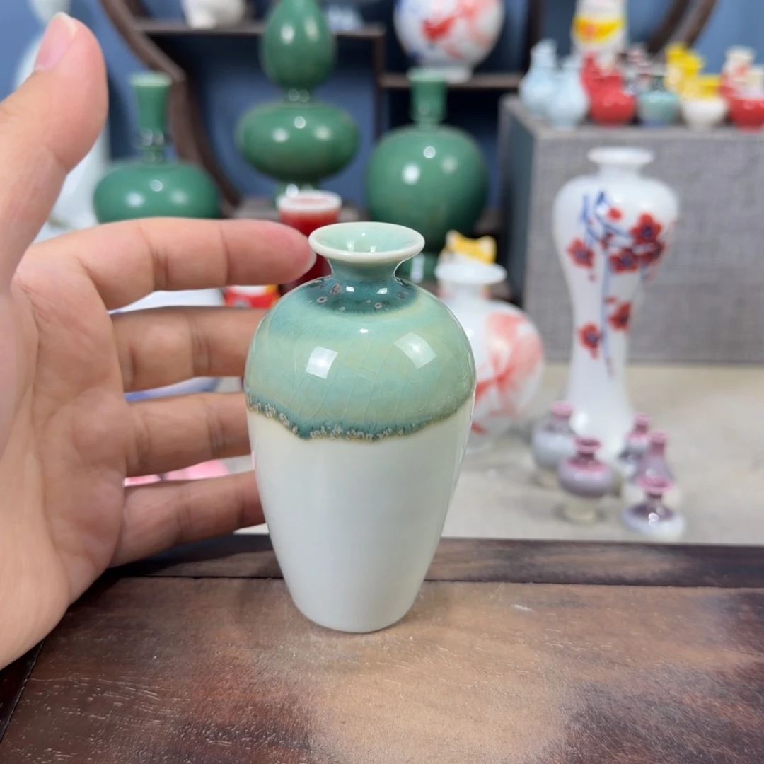 陶瓷手工小花器摆件