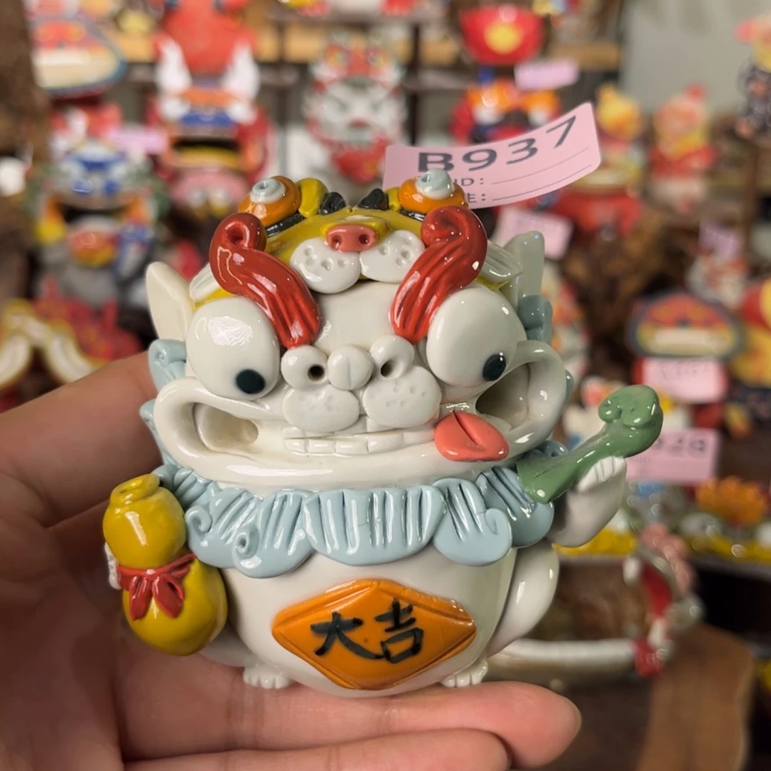 泥塑纯手工茶宠摆件