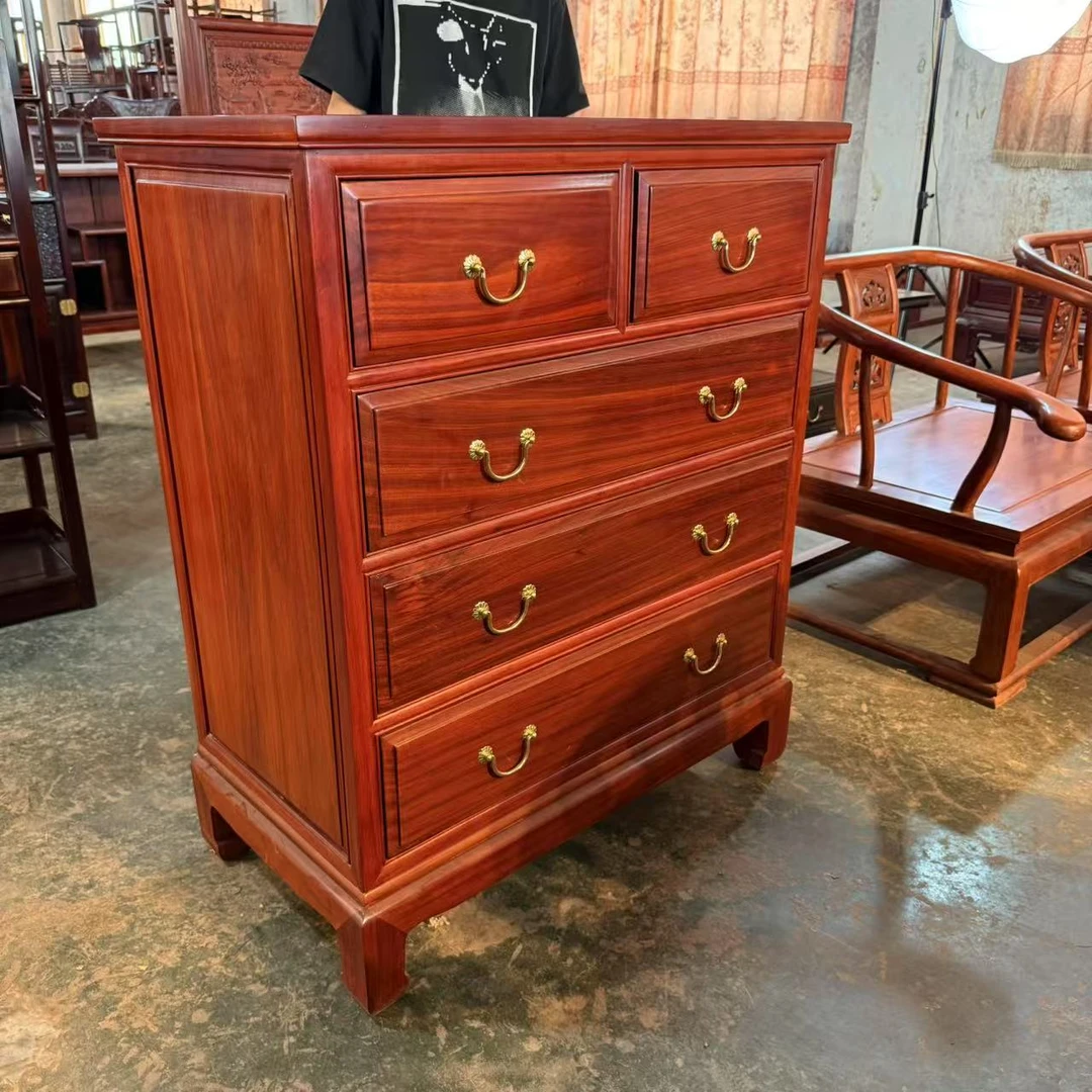 木换金 花梨木 明式马蹄腿 加大五斗柜 88 48 106