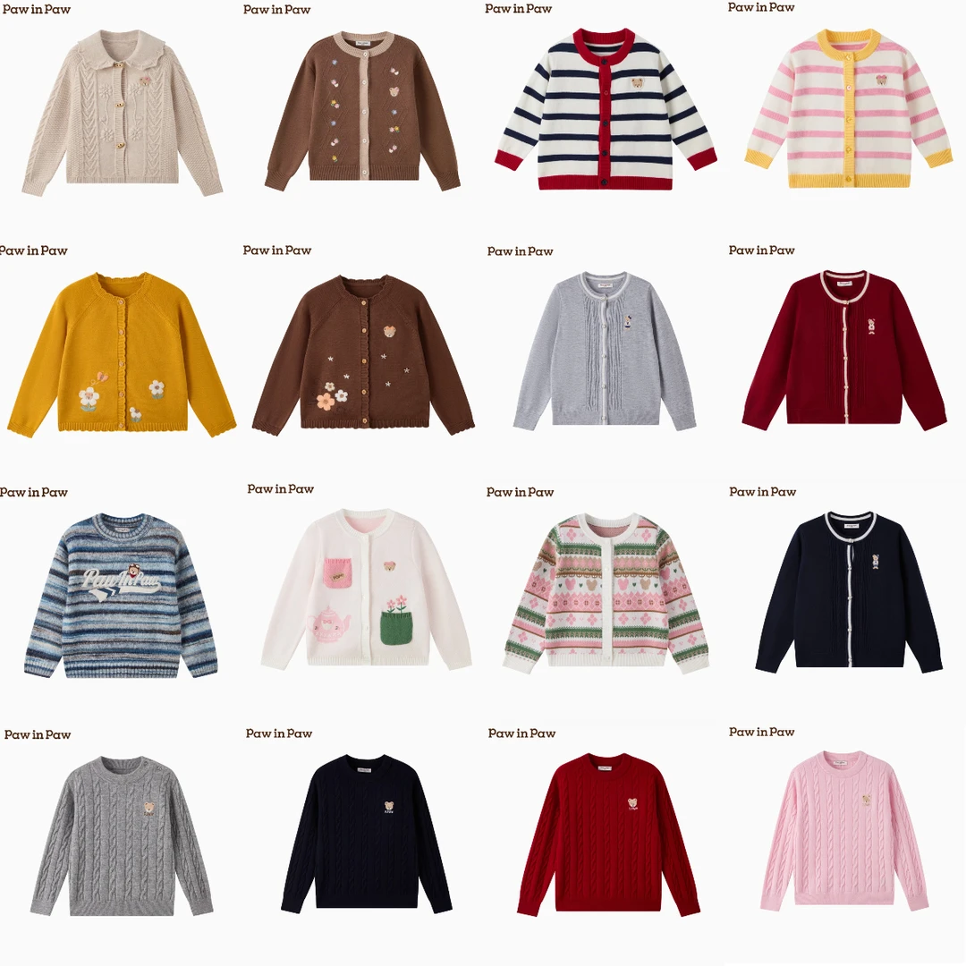 【反季上新-毛衫开衫集合】25年长袖童装秋季时尚甜美针织开衫毛衣