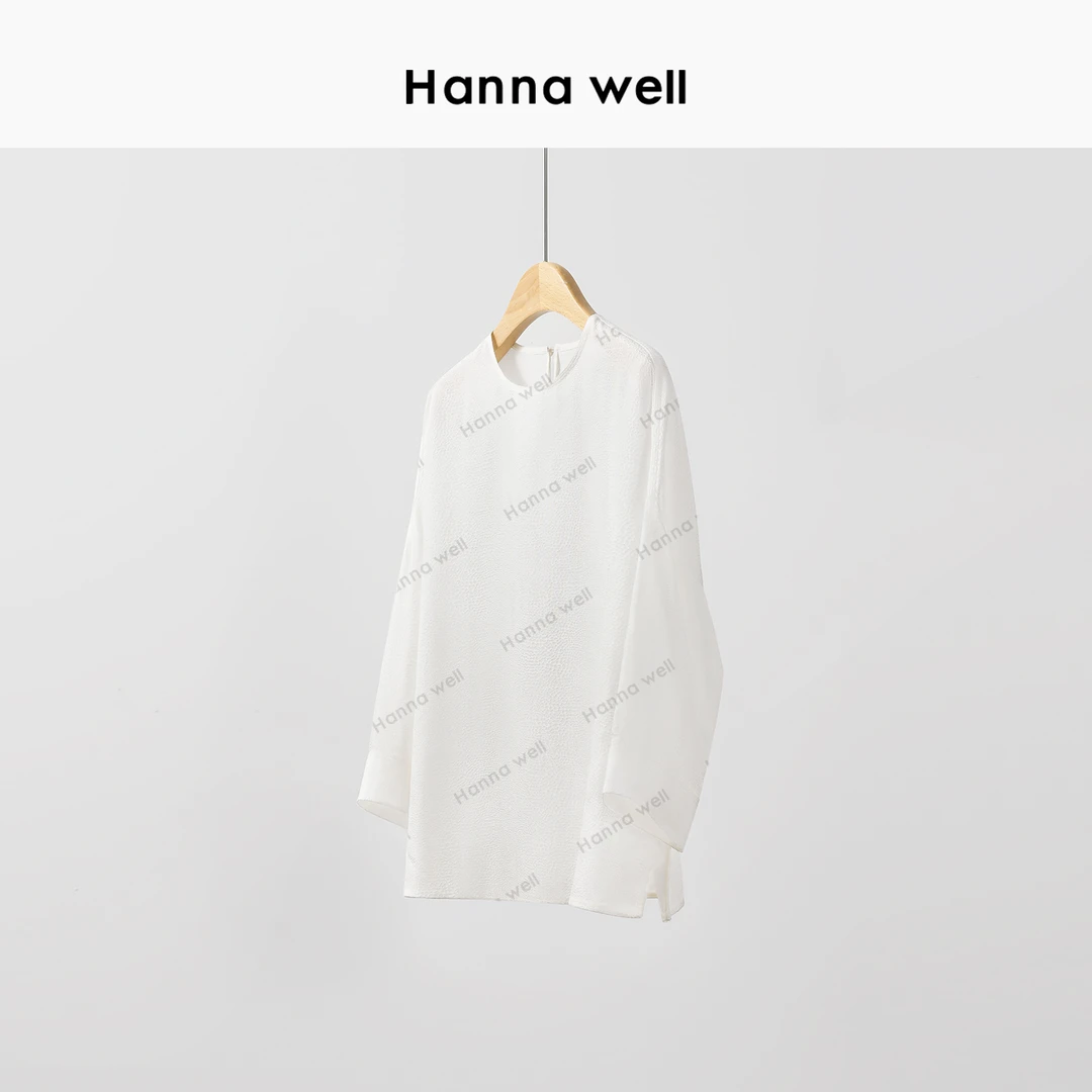 427号【年中狂欢】不退换！ “兰亭序” 桑蚕丝七分袖衬衫 2205-01A