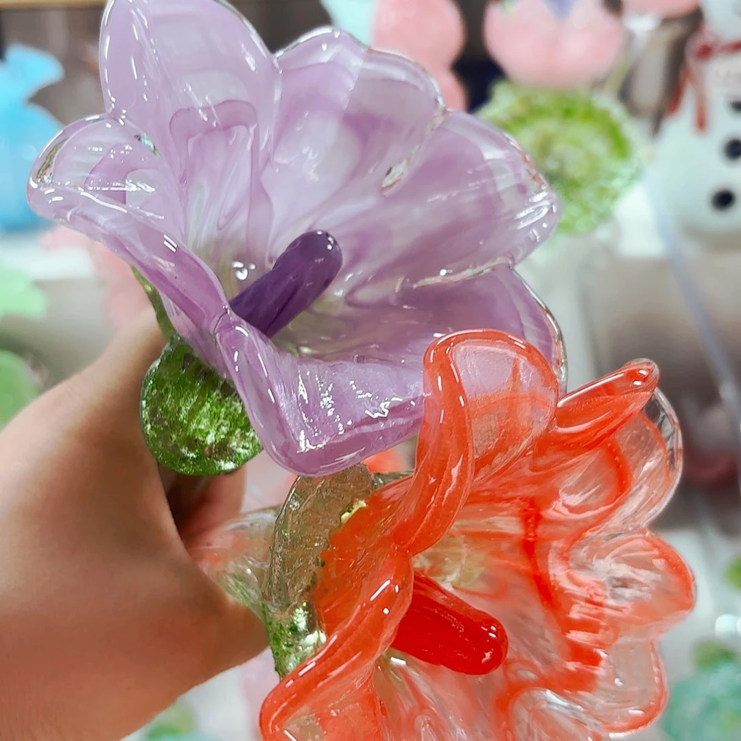 安妮琉璃花瓶摆件不完美