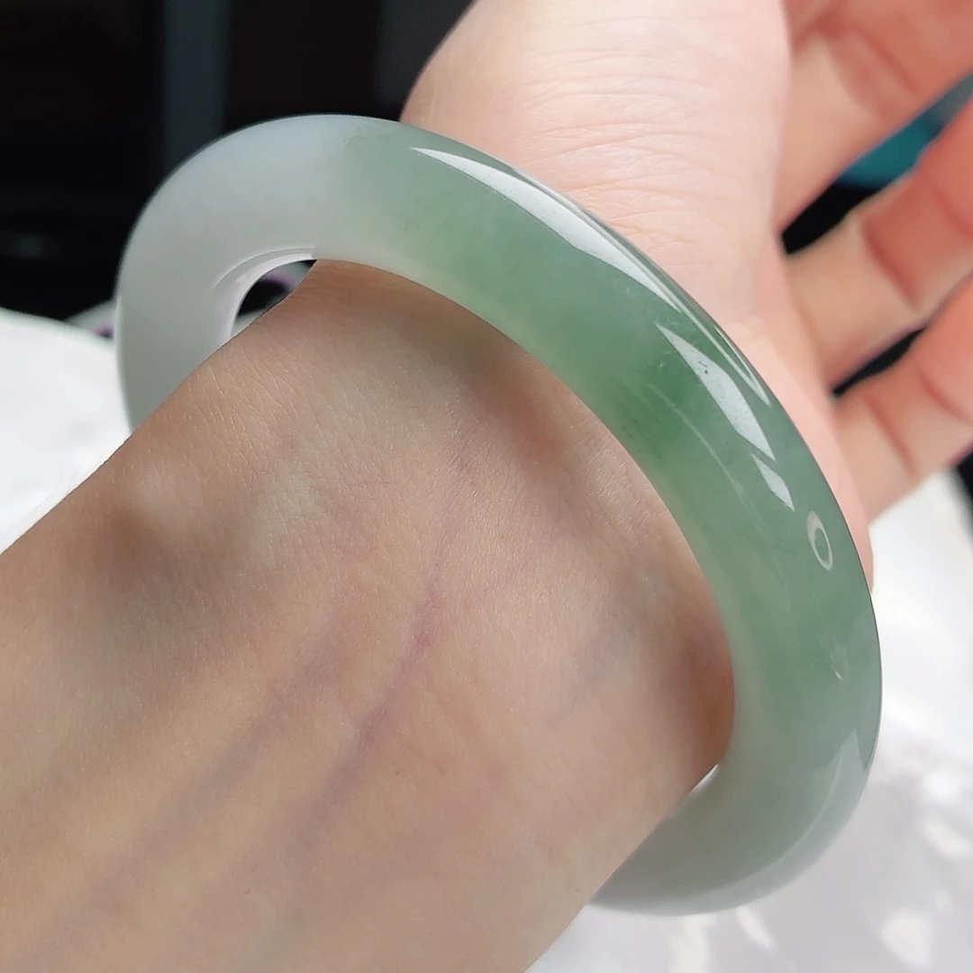 未镶嵌手镯翡翠63号圆条55