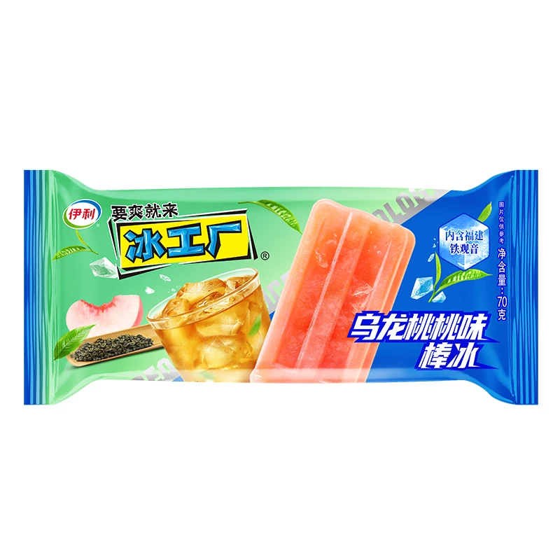 冰工厂乌龙桃桃味棒冰(70克/支)