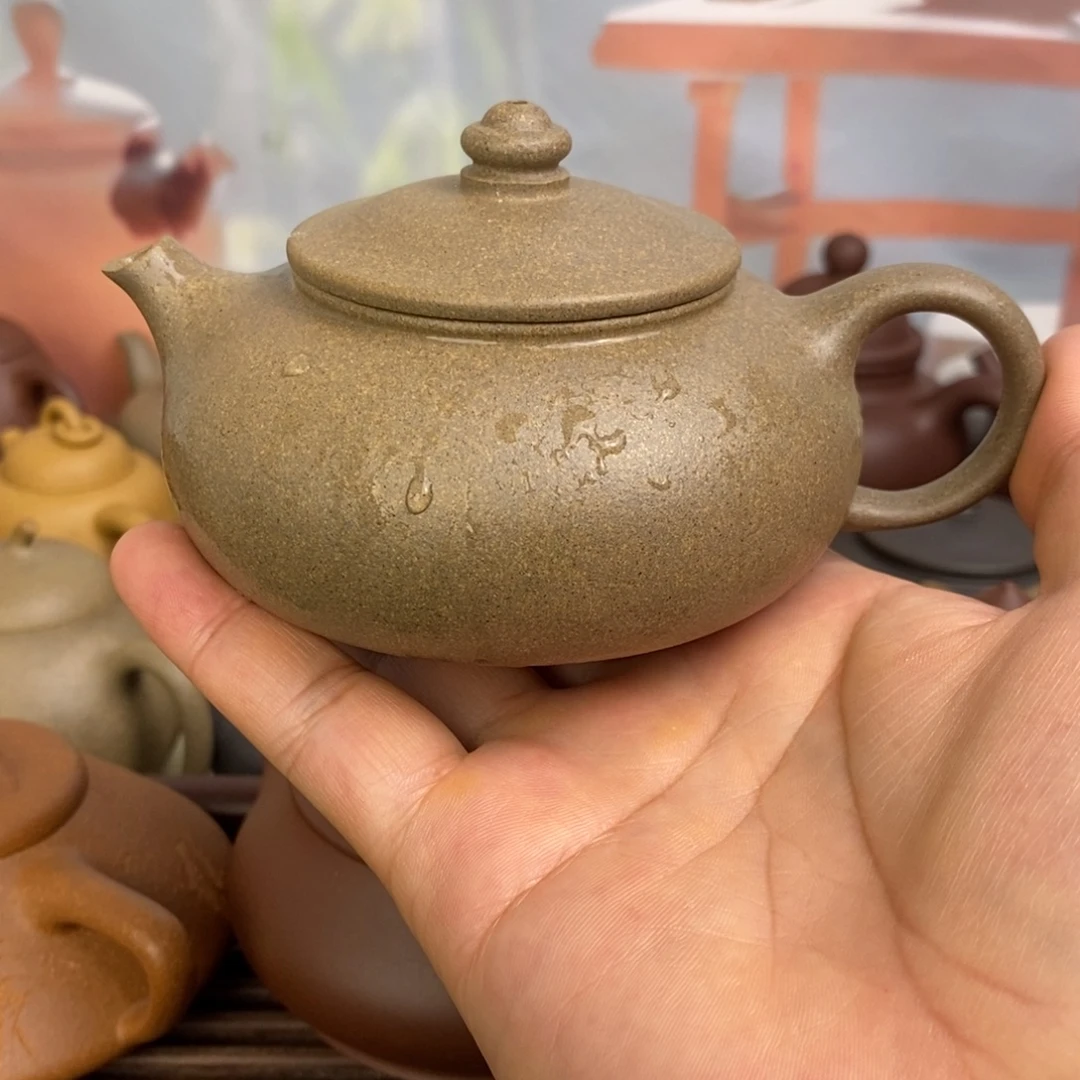 紫砂茶壶寒江原矿精挑青降坡200毫升左右0添加