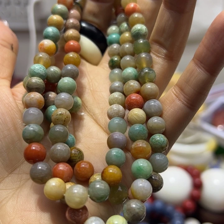 玻璃0.8/108冰绿姑娘玉脖挂