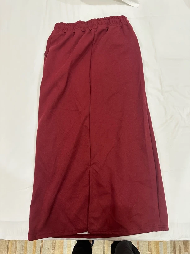 高定加绒显瘦中长半身裙百搭休闲