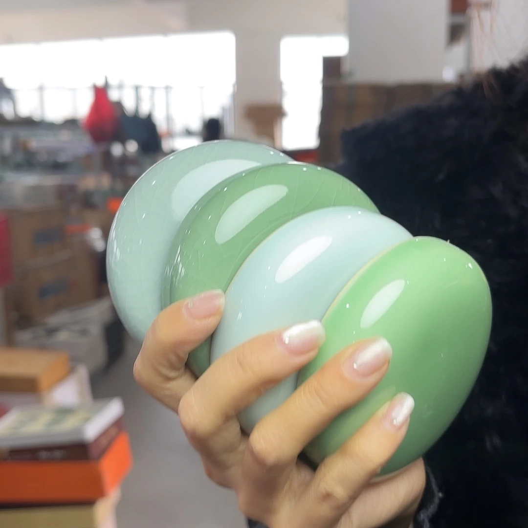 龙泉云间青瓷小米茶器