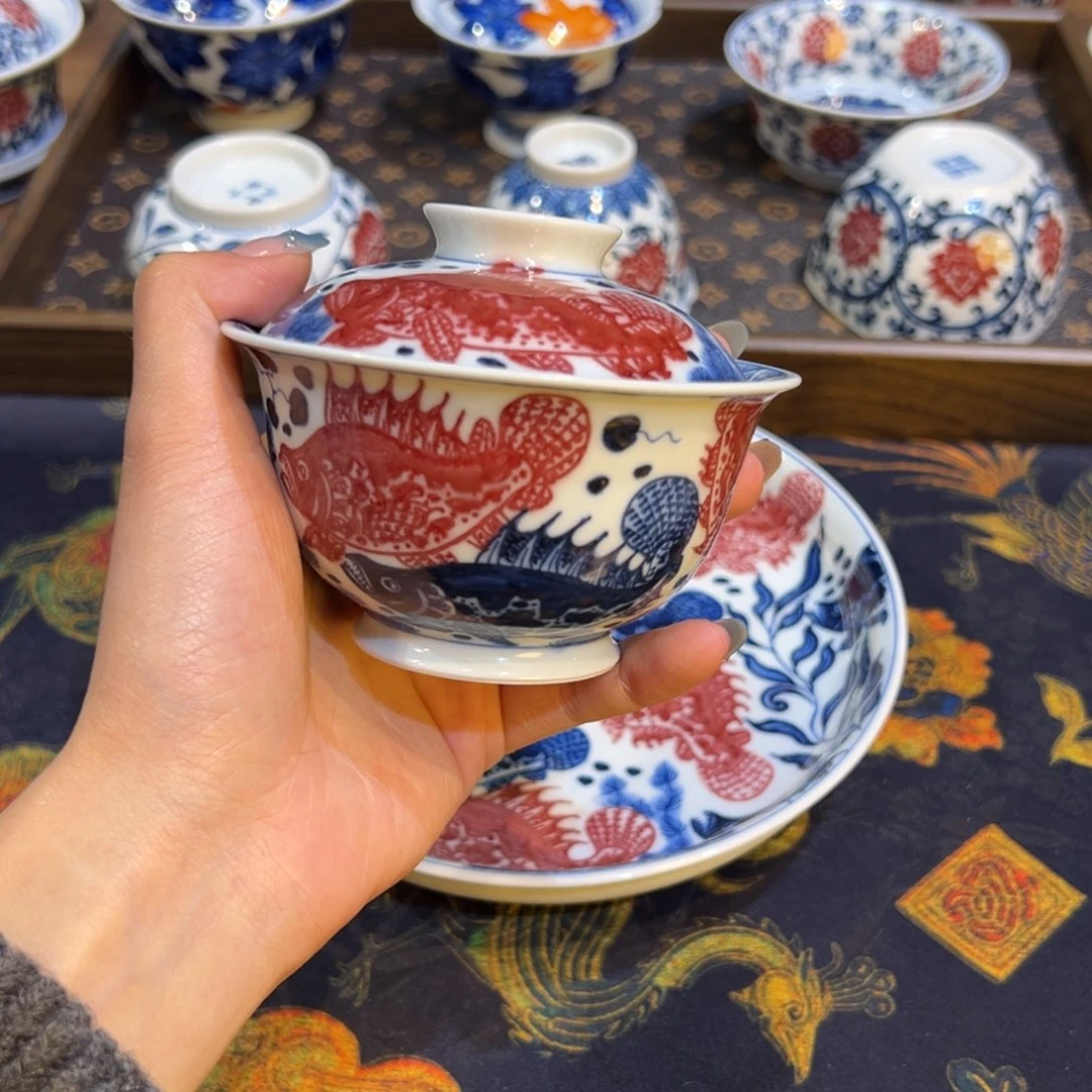 摆件陶瓷景德镇陶瓷茶器百宝箱