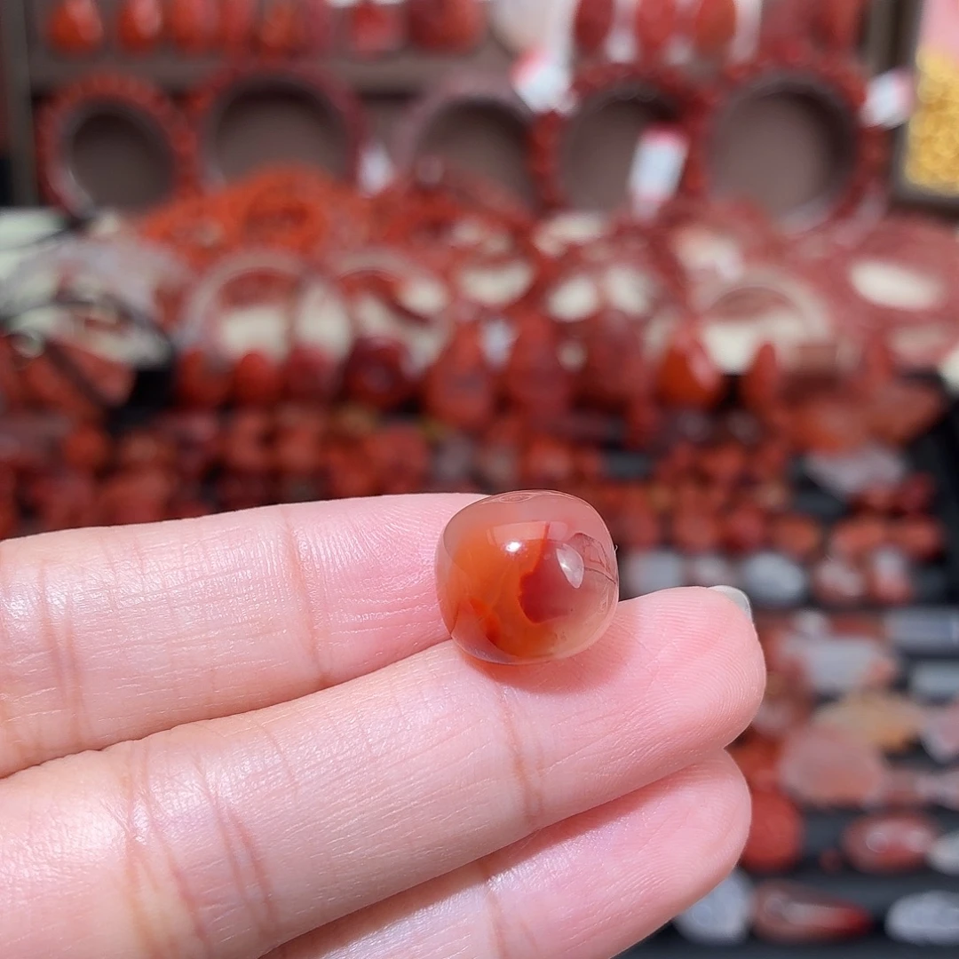 南红玛瑙未镶嵌颈饰老型珠13+