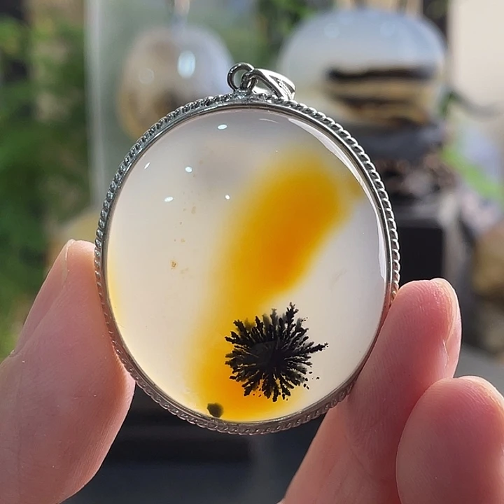 玛瑙/玉髓银S925镶嵌珠宝半成品