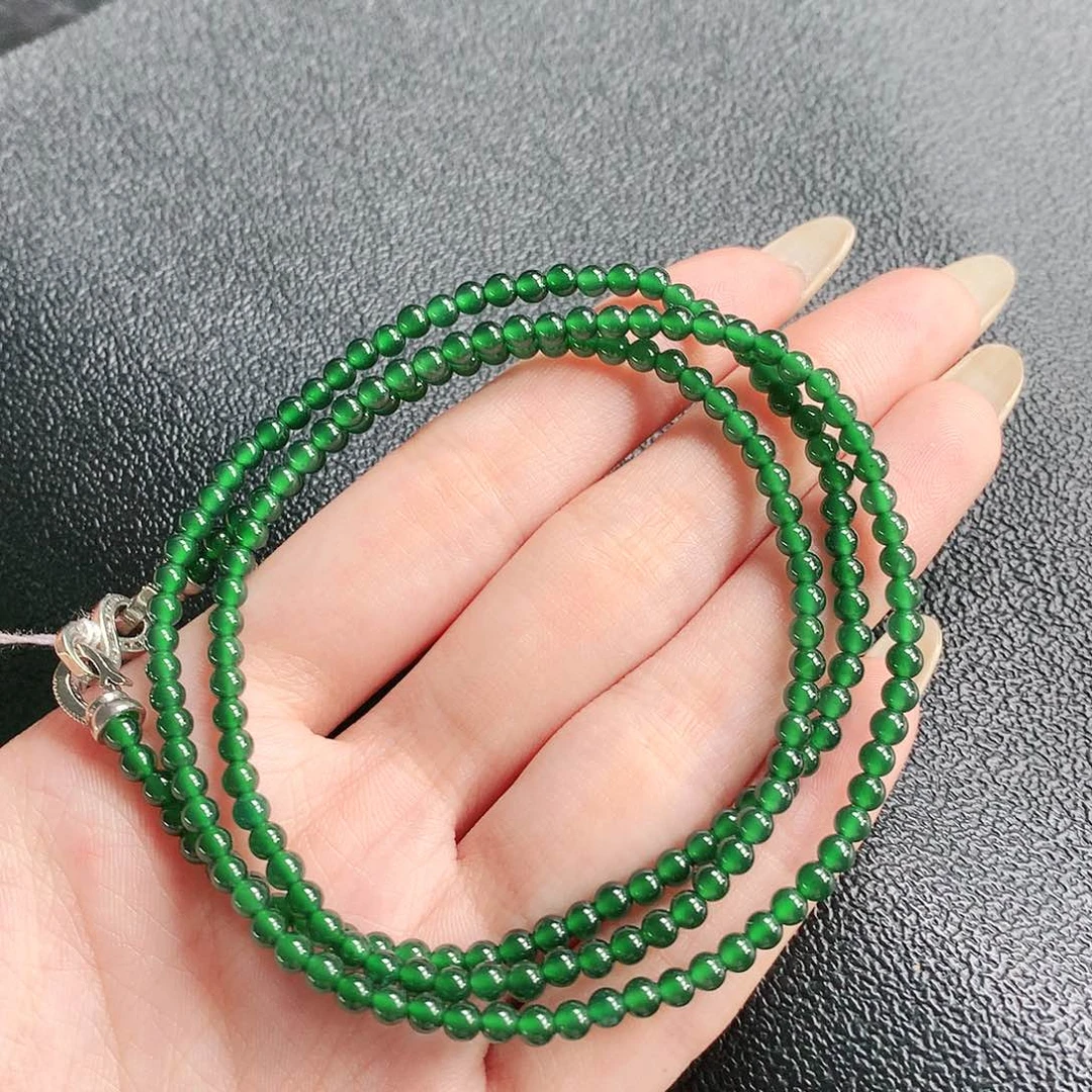 翡翠未镶嵌手串项链