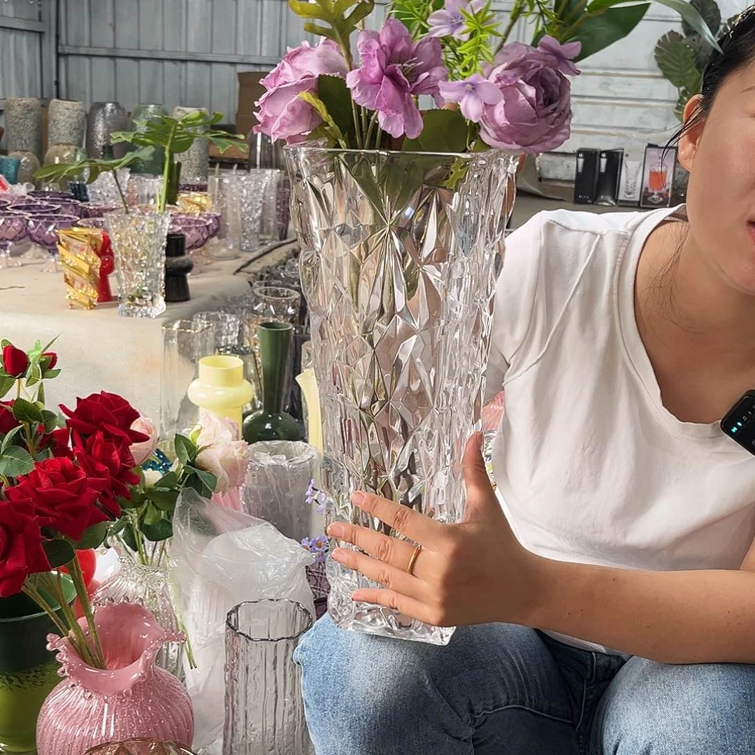 水晶花瓶大号大方敦