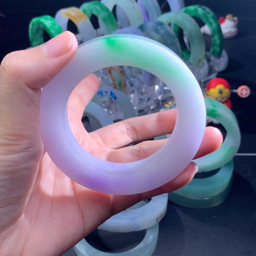 定制翡翠手镯未镶嵌A****力