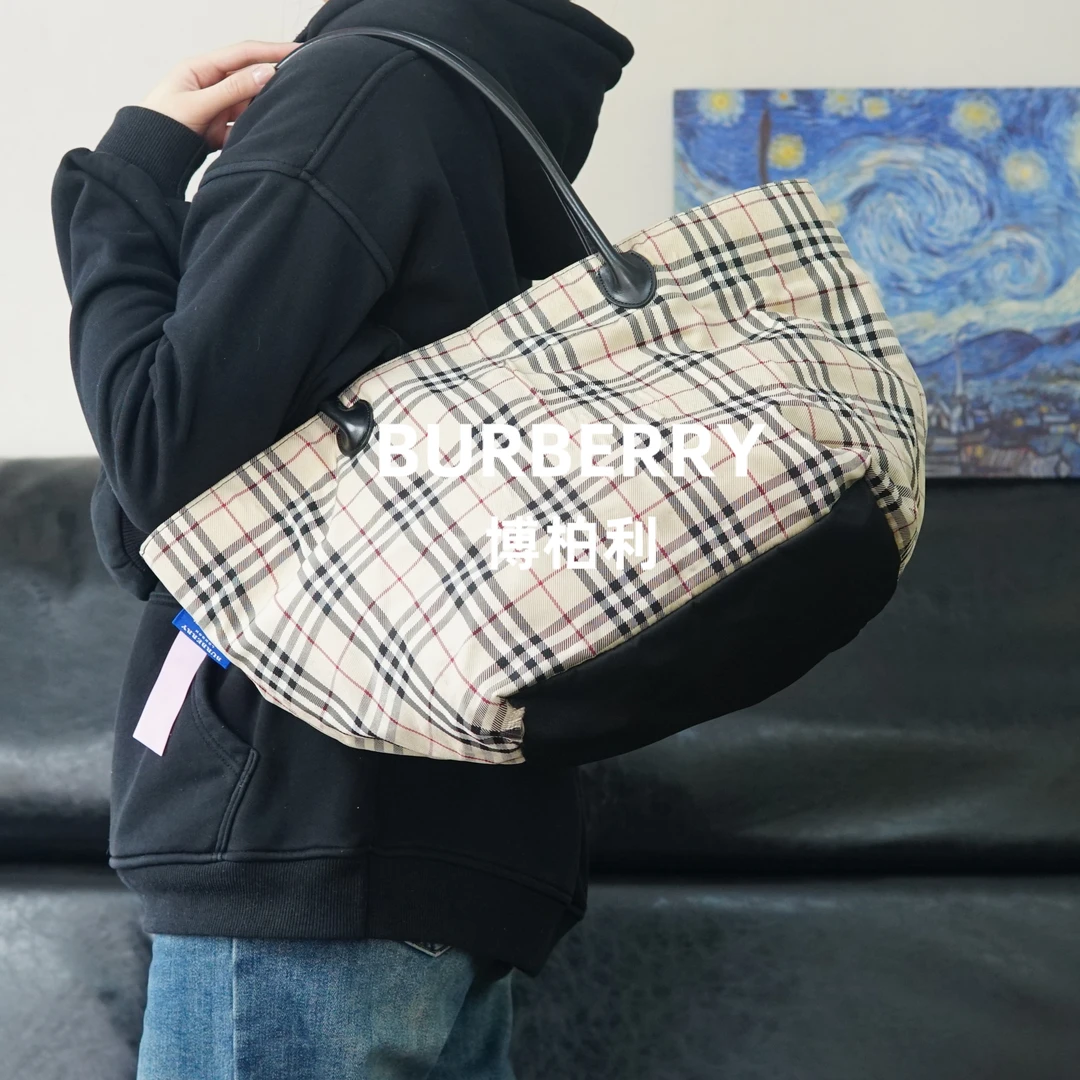 95新 BURBERRY/博柏利 格纹单肩包/FYMZ03504251/4251