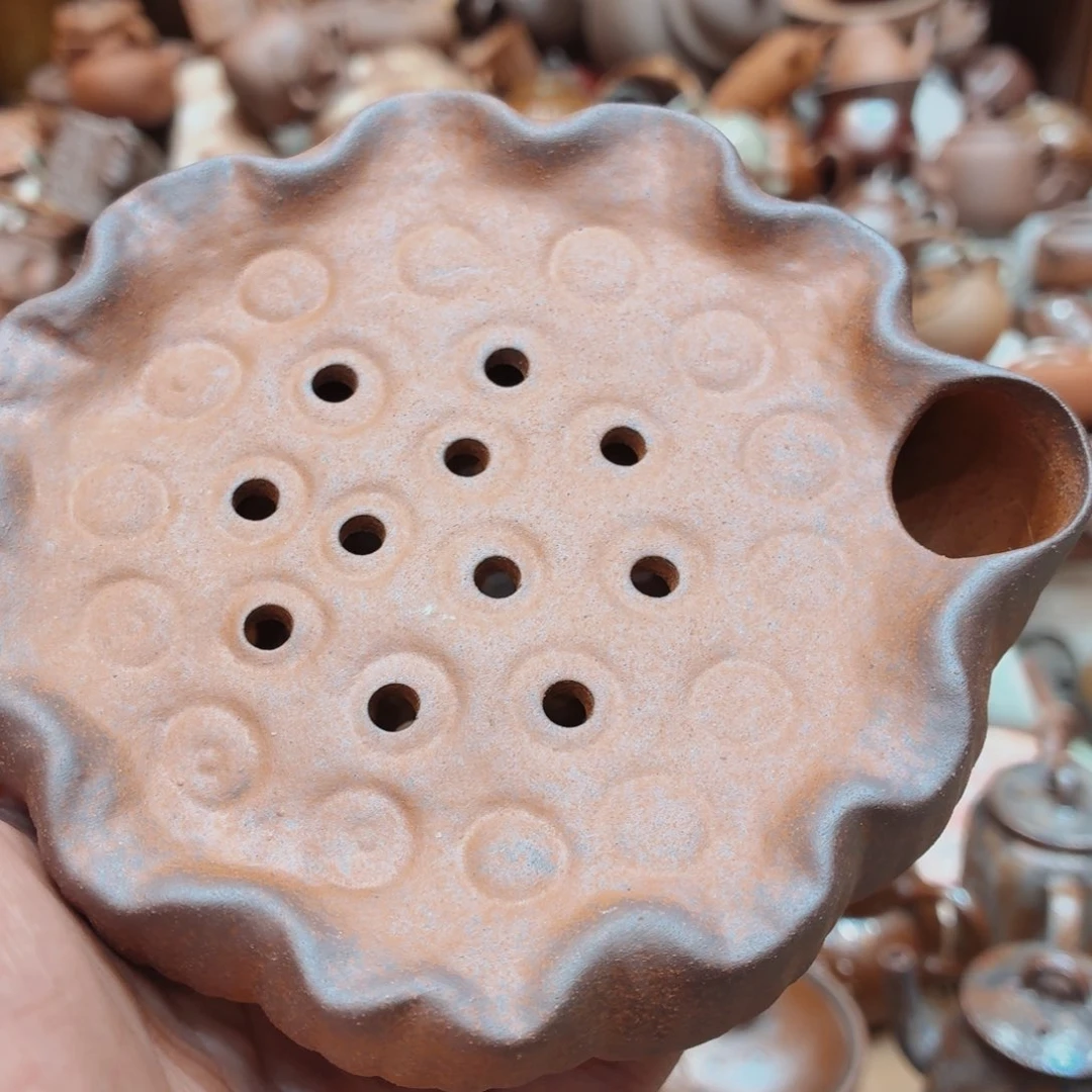 柴烧老岩泥手工茶壶器皿