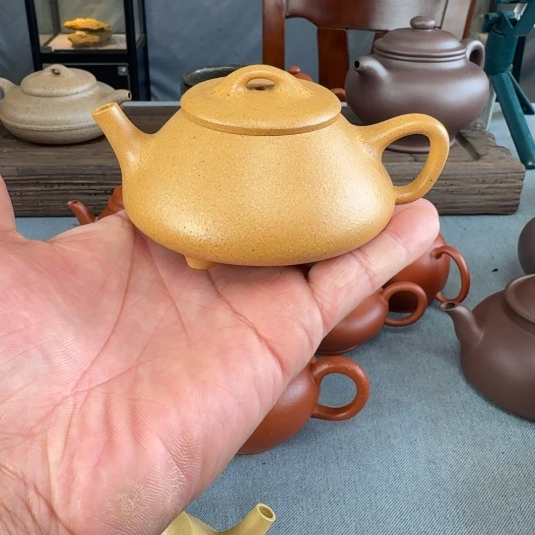 紫砂茶壶@****2宜兴紫砂黄金段任瓢