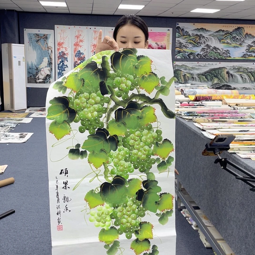 国画作品小姐姐放漏…